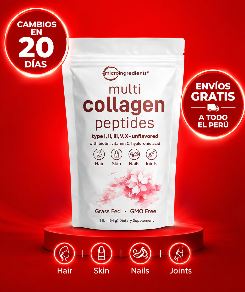 COLÁGENO MULTITIPO PARA PIEL, CABELLO, UÑAS Y ARTICULACIONES