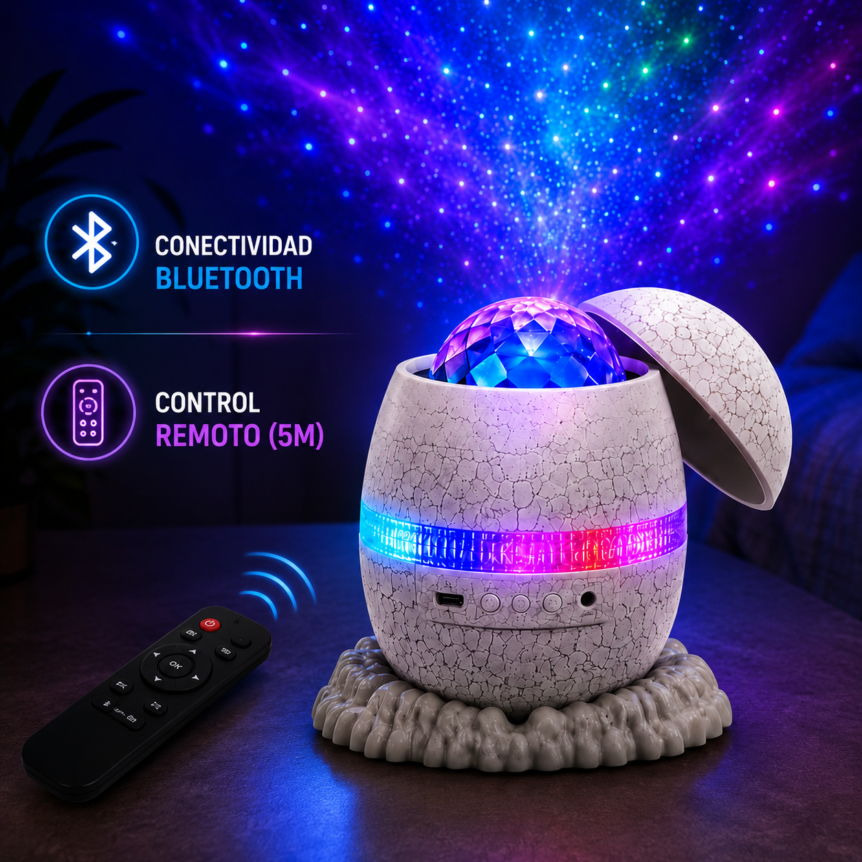 PROYECTOR GALÁCTICO HUEVO DE DINOSAURIO